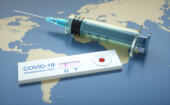 Test Covid-19 et vaccin, illustration co...